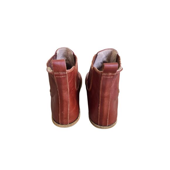Anya's Shop Lila Chelsea Ankle Boots Brown Leather Barefoot Shoe Size 40 EU 9 US - Picture 3 of 7